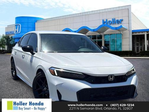 Platinum White Pearl 2025 Honda Civic Sport