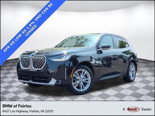 Black Sapphire Metallic 2025 BMW X3 30 xDrive