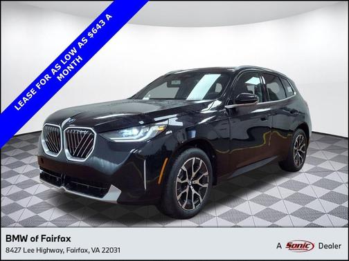 Black Sapphire Metallic 2025 BMW X3 30 xDrive