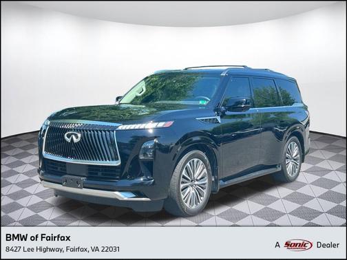 Black Obsidian 2025 INFINITI QX80 Luxe