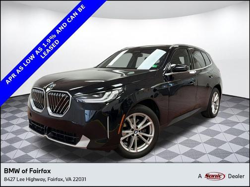 Black Sapphire Metallic 2025 BMW X3 30 xDrive