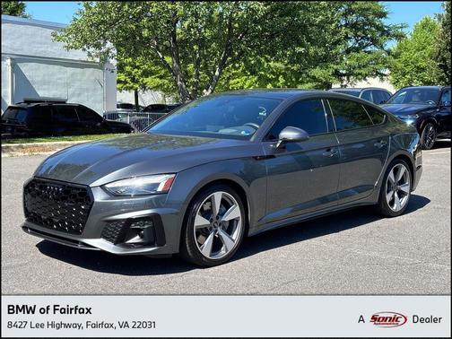 Gray 2021 Audi A5 Sportback 45 S Line Prestige