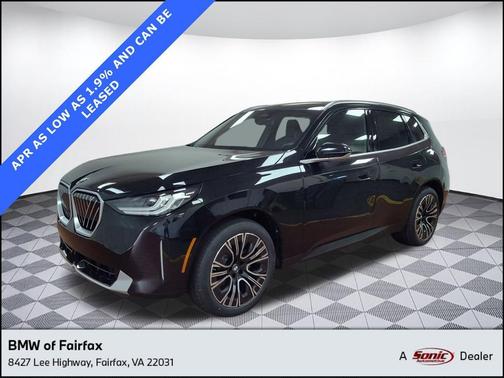 Black Sapphire Metallic 2025 BMW X3 30 xDrive