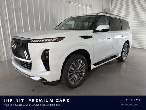 Radiant White 2026 INFINITI QX80 LUXE