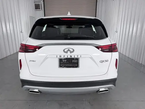 White 2021 INFINITI QX50 PURE