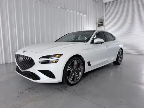 White 2025 Genesis G70 3.3T Sport Advanced