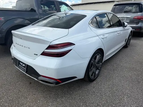 White 2025 Genesis G70 3.3T Sport Advanced