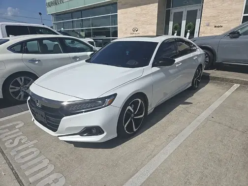 White 2021 Honda Accord Sport 2.0T