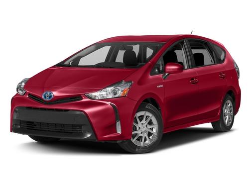 Absolutely Red 2017 Toyota Prius v Three