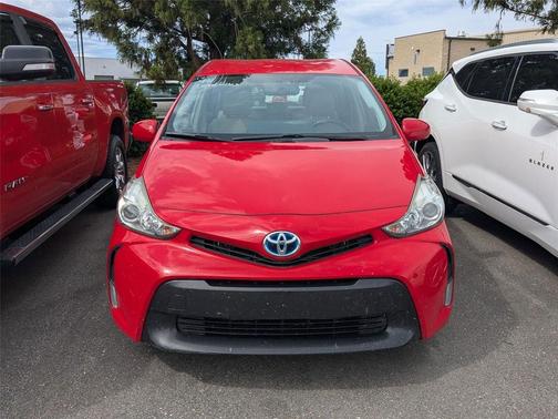 Absolutely Red 2017 Toyota Prius v Three