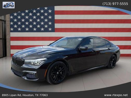 Black 2018 BMW 740 740i Sedan 4D