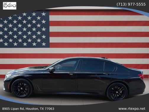 Black 2018 BMW 740 740i Sedan 4D
