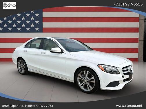 White 2015 Mercedes-Benz C-Class C 300 Sedan 4D