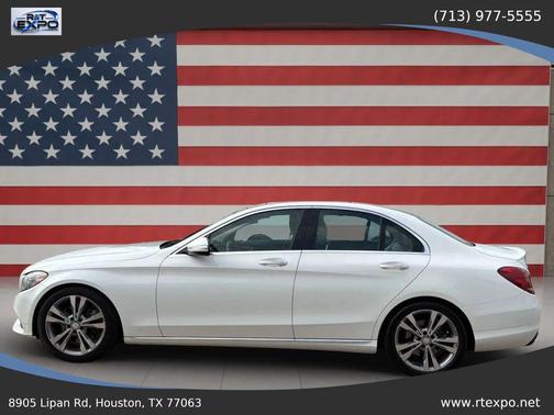 White 2015 Mercedes-Benz C-Class C 300 Sedan 4D