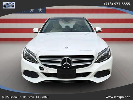White 2015 Mercedes-Benz C-Class C 300 Sedan 4D