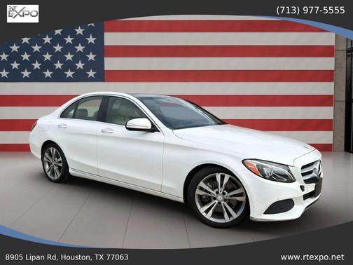 White 2015 Mercedes-Benz C-Class C 300 Sedan 4D