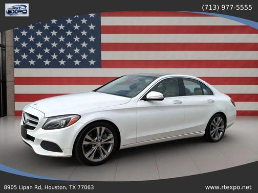 White 2015 Mercedes-Benz C-Class C 300 Sedan 4D