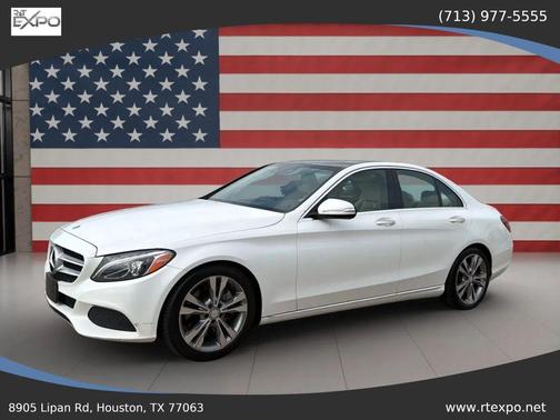 White 2015 Mercedes-Benz C-Class C 300 Sedan 4D