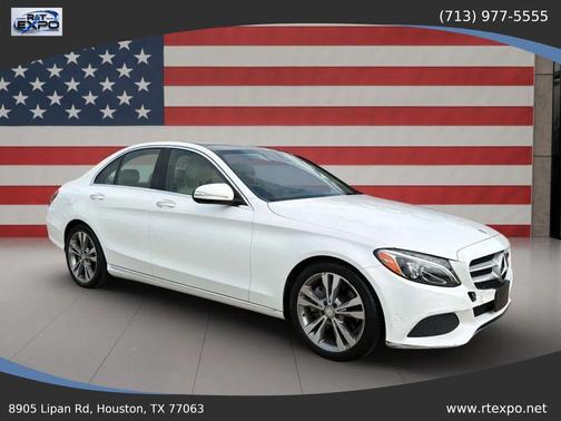 White 2015 Mercedes-Benz C-Class C 300 Sedan 4D