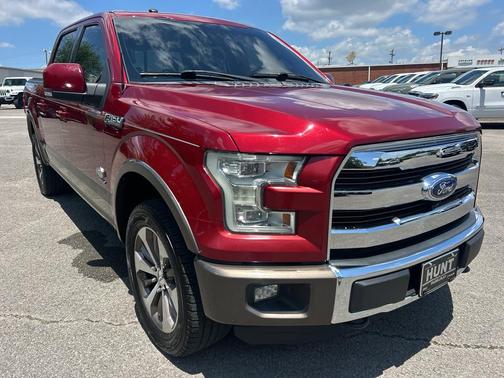 Red 2016 Ford F-150 King Ranch