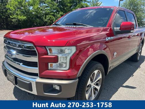 Red 2016 Ford F-150 King Ranch