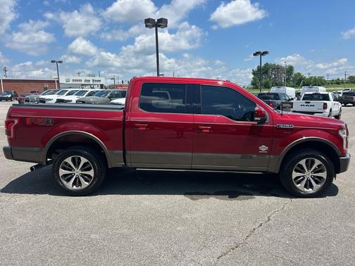 Red 2016 Ford F-150 King Ranch