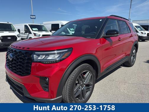 Rapid Red Metallic Tinted Clearcoat 2025 Ford Explorer ST-Line