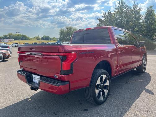 Rapid Red Metallic Tinted Clearcoat 2025 Ford F-150 Lightning Platinum