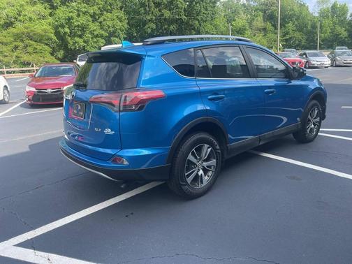 Blue 2018 Toyota RAV4 XLE