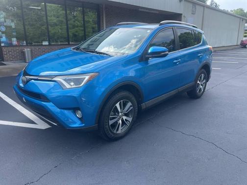 Blue 2018 Toyota RAV4 XLE