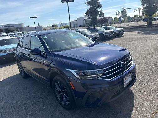 Atlantic Blue 2022 Volkswagen Tiguan 2.0T SE