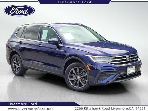 Atlantic Blue 2022 Volkswagen Tiguan 2.0T SE