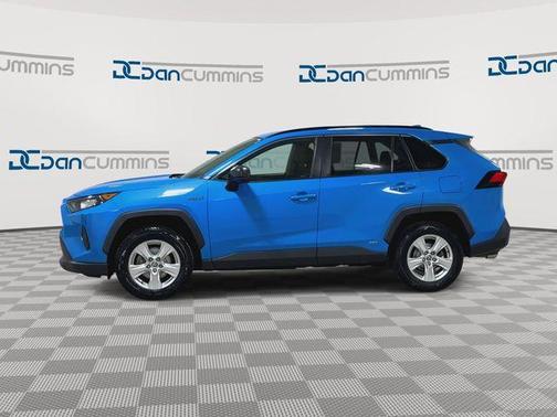 Blue Flame 2020 Toyota RAV4 Hybrid LE