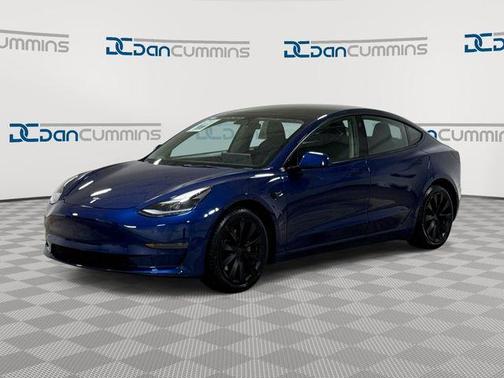 Blue 2022 Tesla Model 3 Base