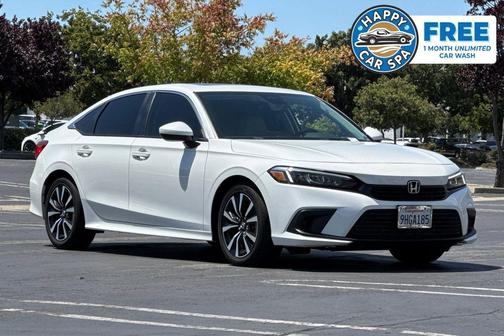 Platinum White Pearl 2023 Honda Civic EX