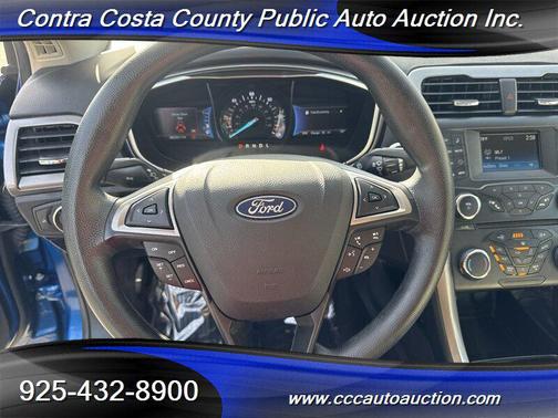 Blue 2018 Ford Fusion Hybrid S