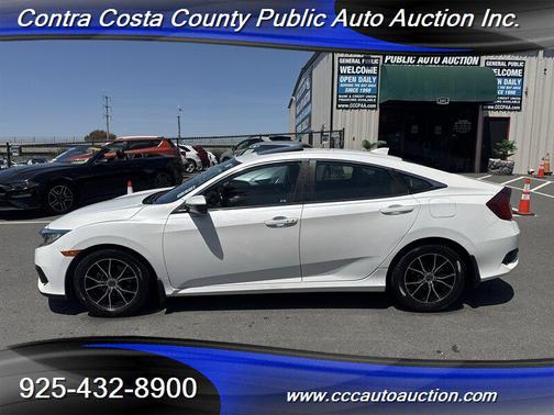 White Orchid Pearl 2017 Honda Civic EX