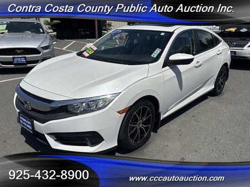 White Orchid Pearl 2017 Honda Civic EX