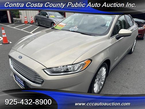 Tan 2016 Ford Fusion Hybrid S