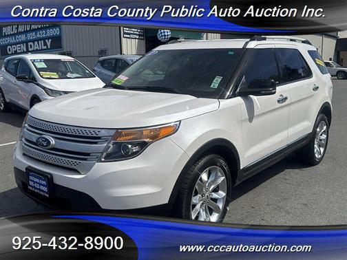 White Platinum Metallic Tri-Coat 2012 Ford Explorer XLT