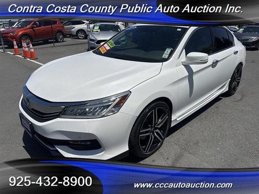 White Orchid Pearl 2017 Honda Accord Touring
