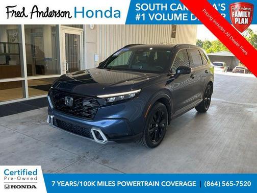 Blue Metallic 2023 Honda CR-V Hybrid Sport Touring AWD