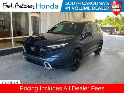 Blue Metallic 2023 Honda CR-V Hybrid Sport Touring AWD