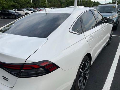 Platinum White 2023 Honda Accord Hybrid Touring