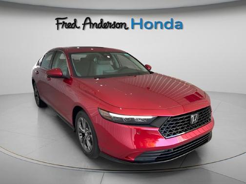 Radiant Red Metallic 2026 Honda Accord Hybrid EX-L