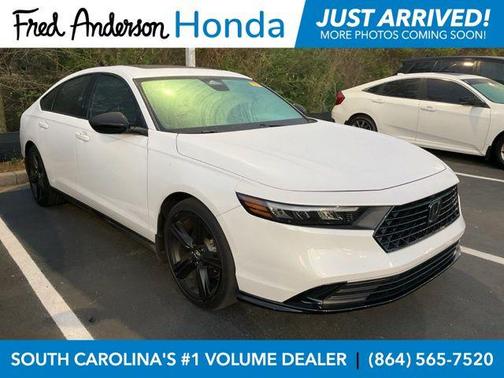 Platinum White Pearl 2024 Honda Accord Hybrid Sport-L