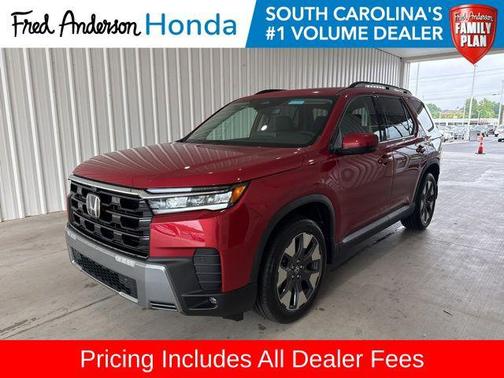 Radiant Red Metallic II 2026 Honda Pilot Touring 8-Passenger