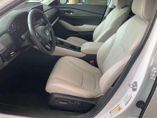 Platinum White 2025 Honda Accord Hybrid EX-L