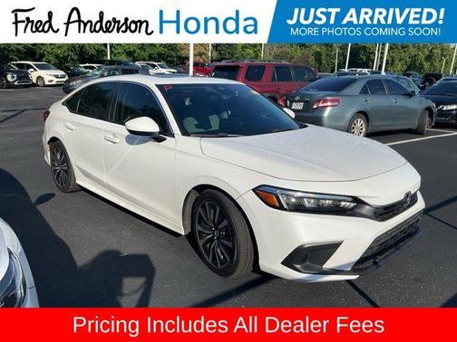 Platinum White 2024 Honda Civic EX
