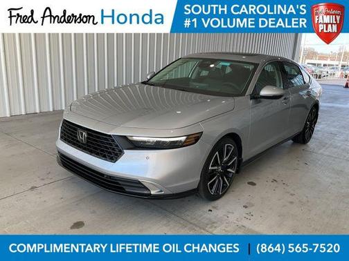 Solar Silver Metallic 2026 Honda Accord Hybrid Touring